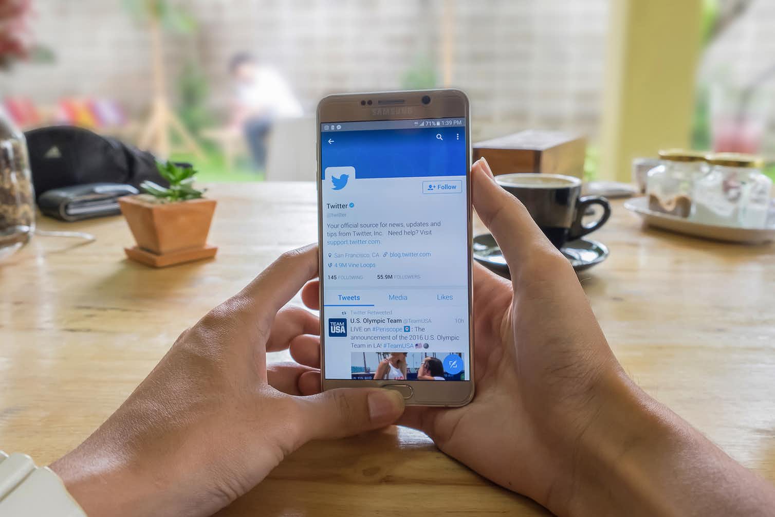 Photo of phone screen