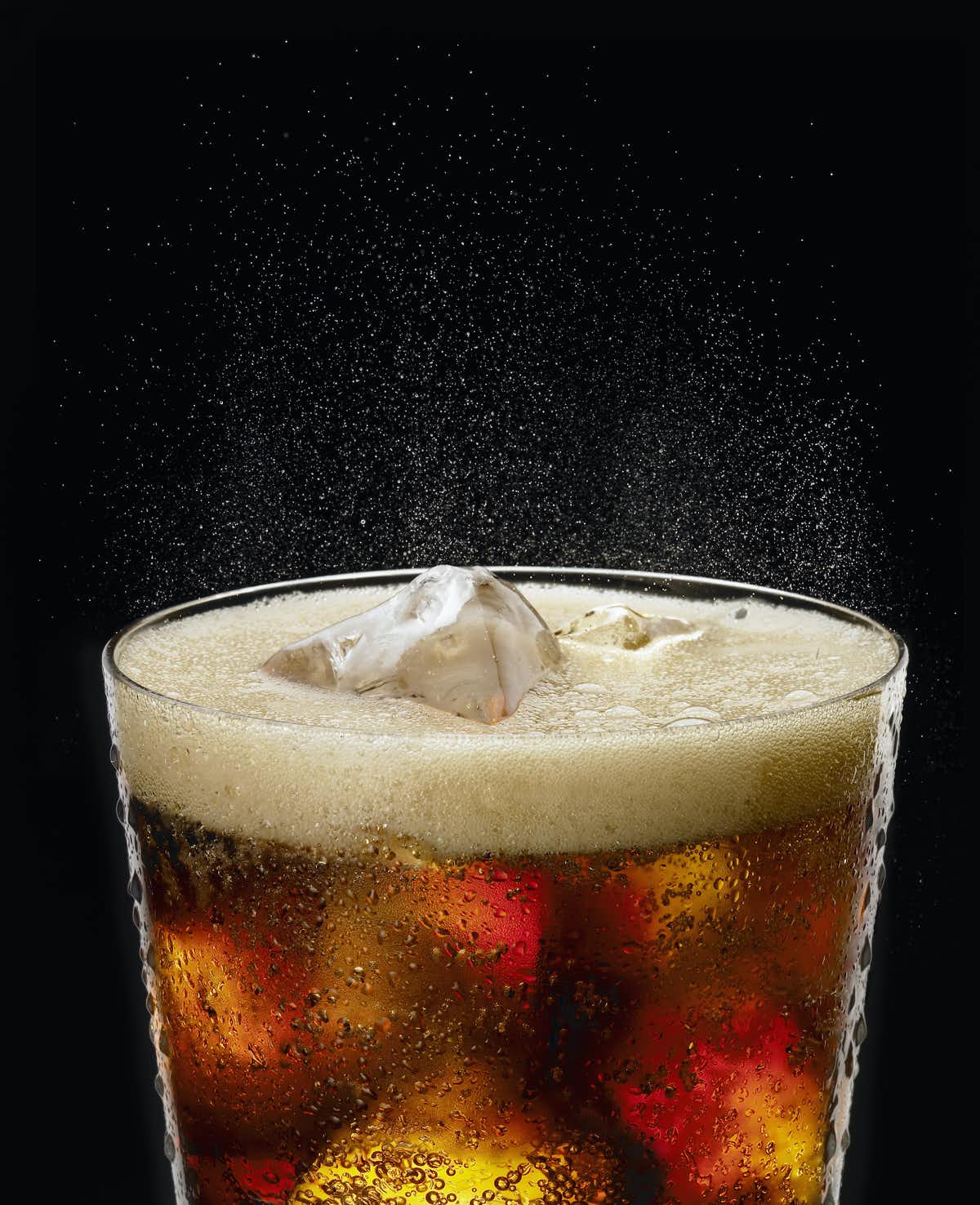 Photo of a glass of soda 
