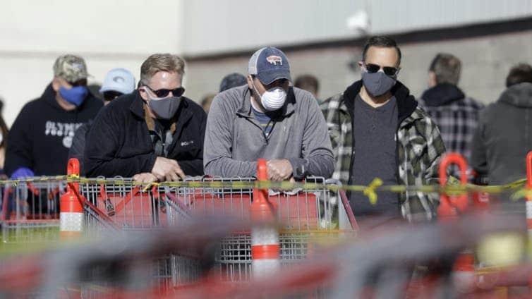 Photo of people wearing masks