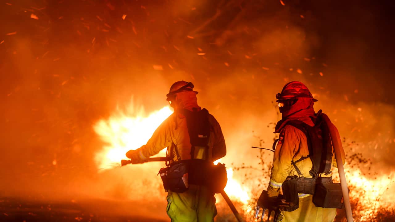Photo of firefighters
