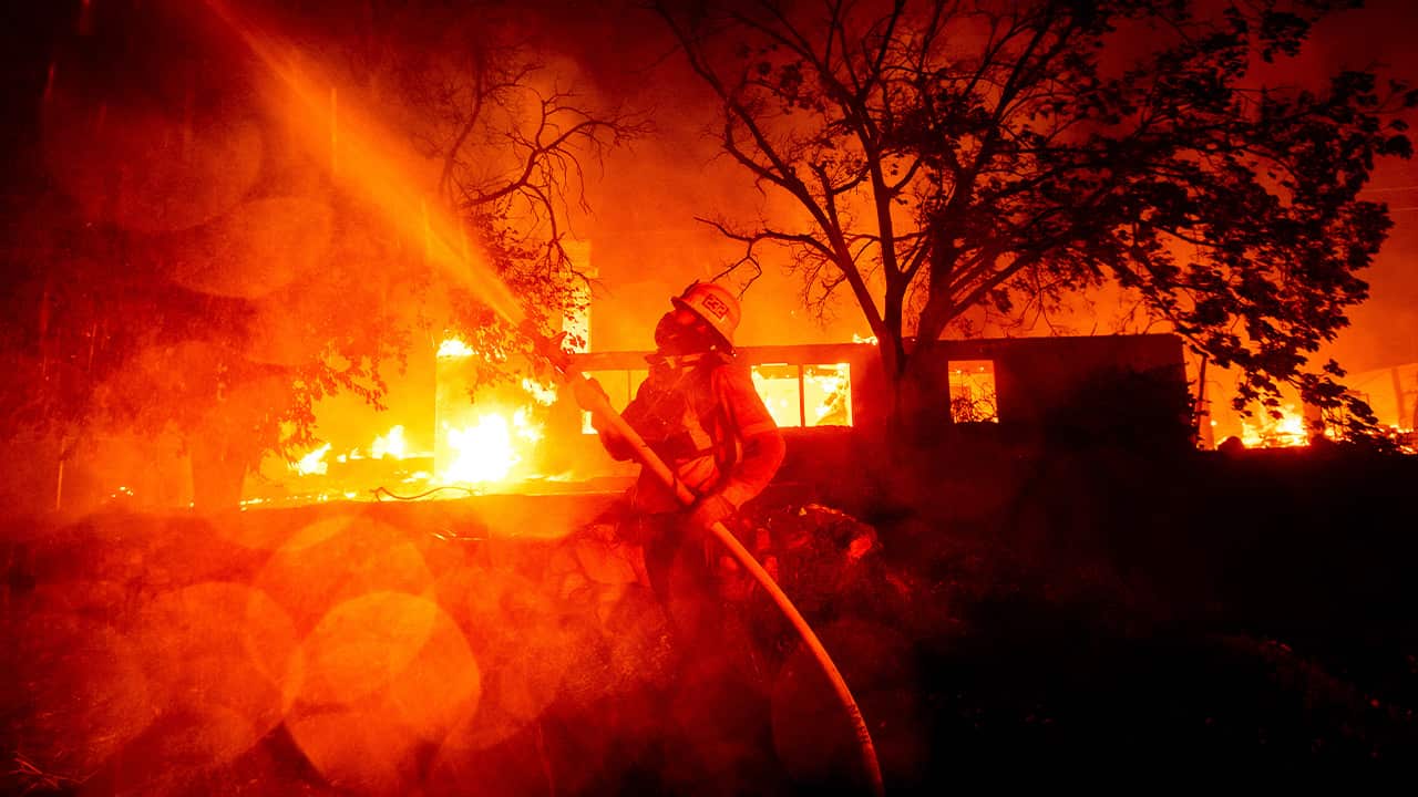 Photo of a firefighter