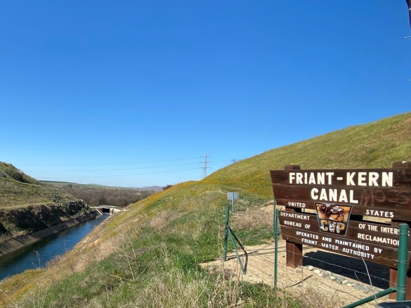 Photo of the Friant-Kern Canal below Pine Flat Dam