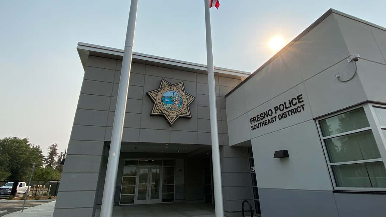 The new police station in southeast Fresno. (GV Wire/David Taub)