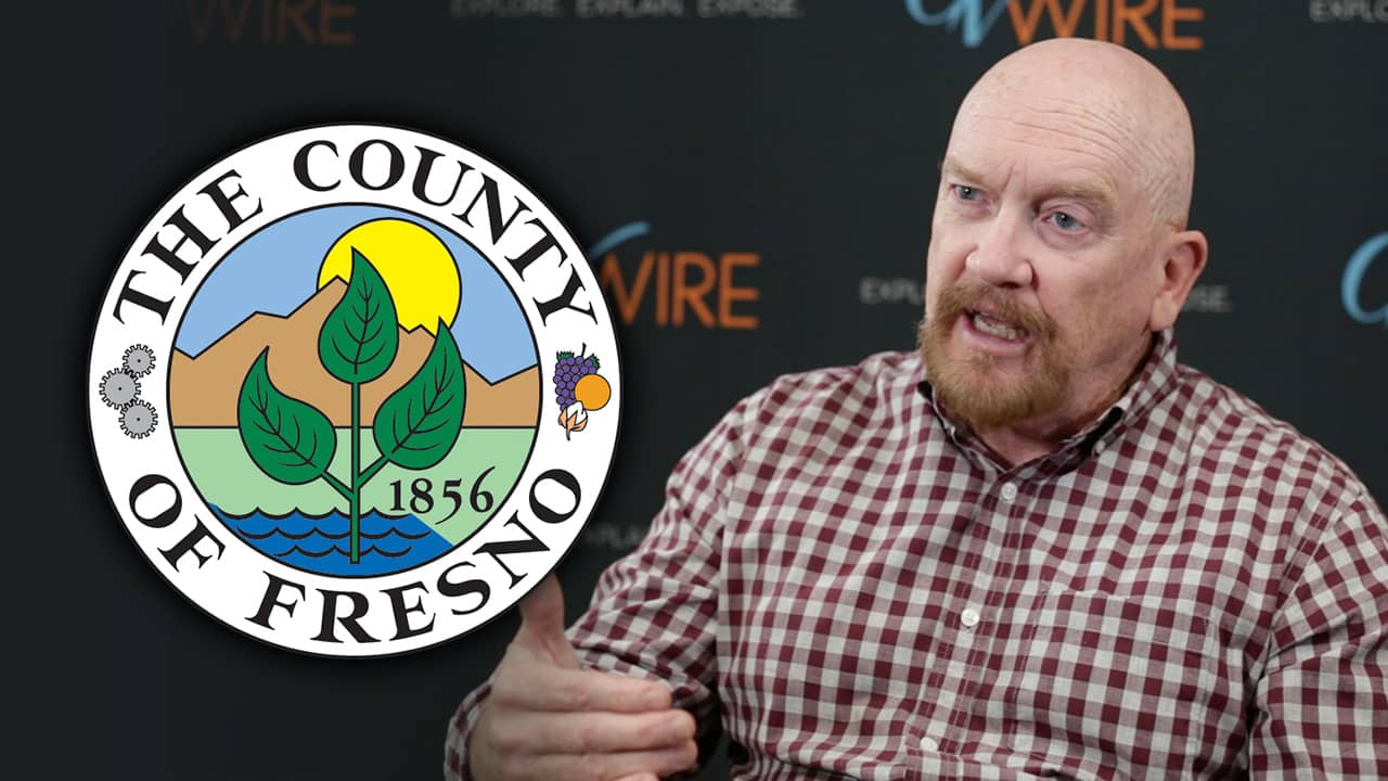 Photo of Steve Brandau with Fresno County logo superimposed