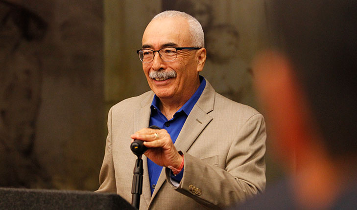 Portrait of former U.S. Poet Laureate Juan Felipe Herrera