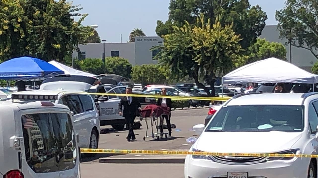Photo of crime scene at CSU, Fullerton