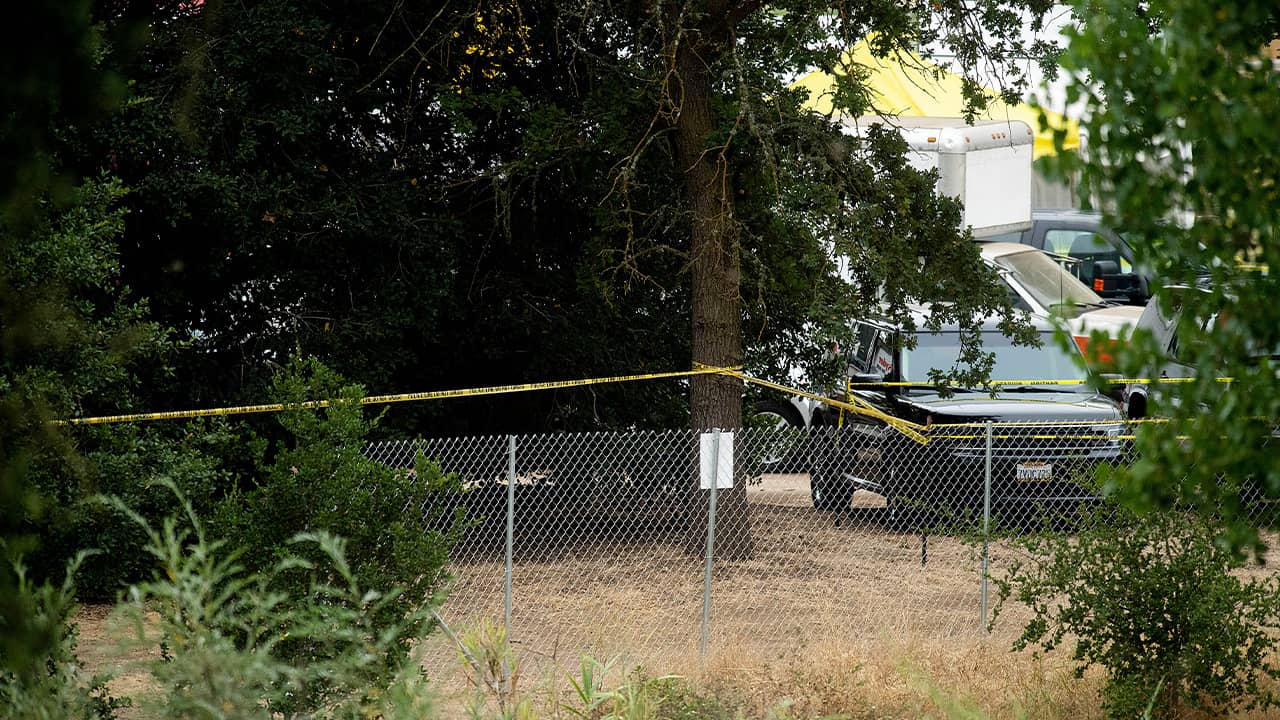 Photo of Gilroy Garlic Festival the morning after the deadly shooting
