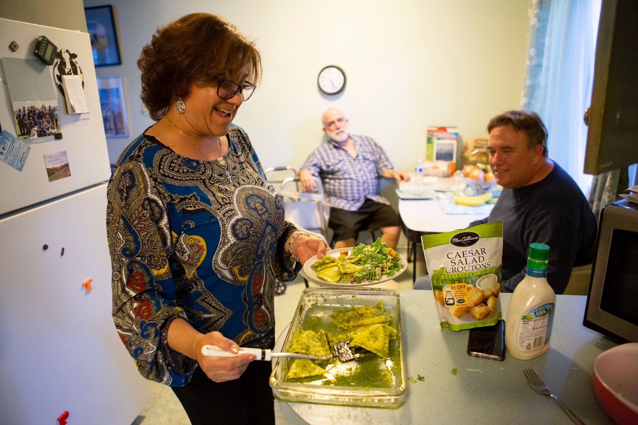 Photo of dinner preparations