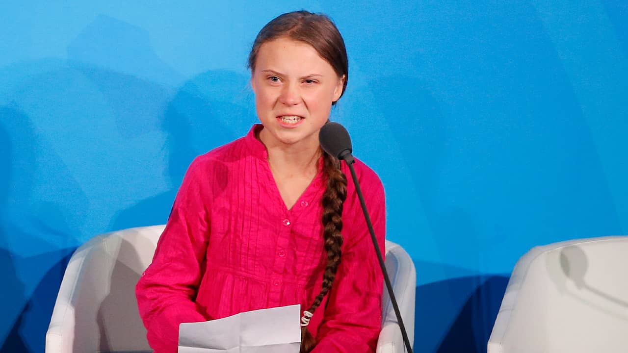 Photo of Greta Thunberg of Sweden 
