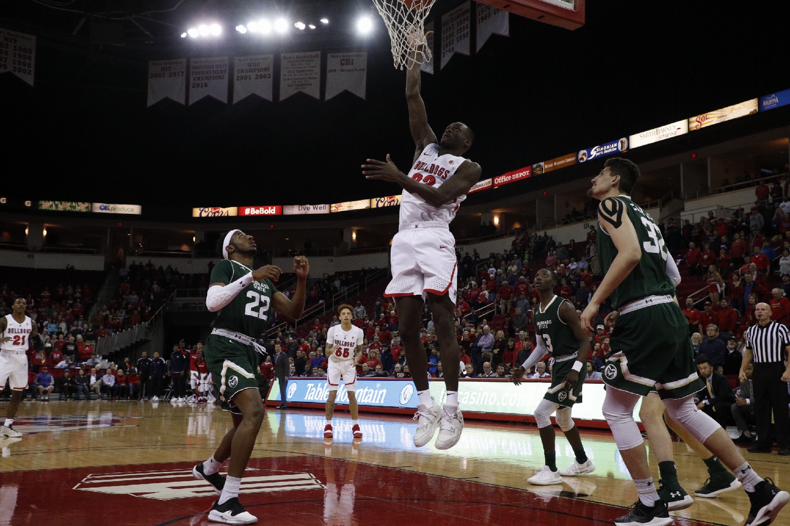 Photo of Fresno State basketball player Nate Grimes