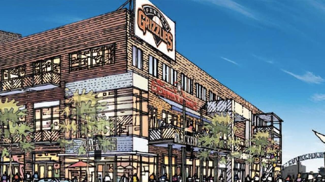 Rendering of what developers proposed to build at the south end of Fulton in downtown Fresno