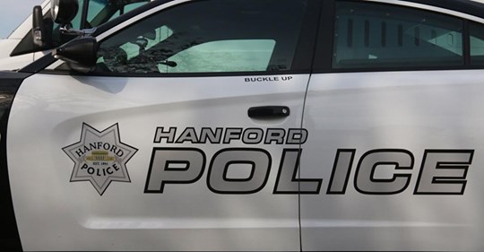 Image of a Hanford, California police cruiser
