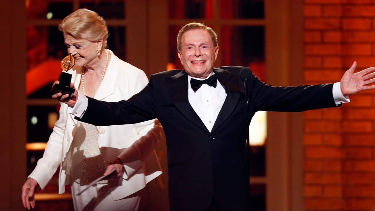 Photo of Jerry Herman accepting his Tony Award 