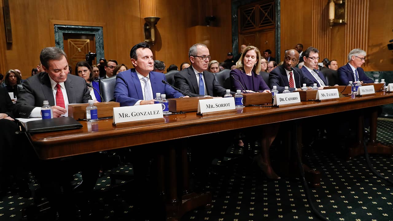 Photo of CEOs of major drug companies