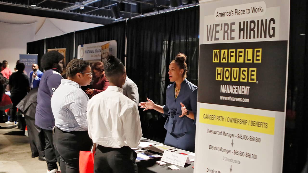 Photo of job and resource fair