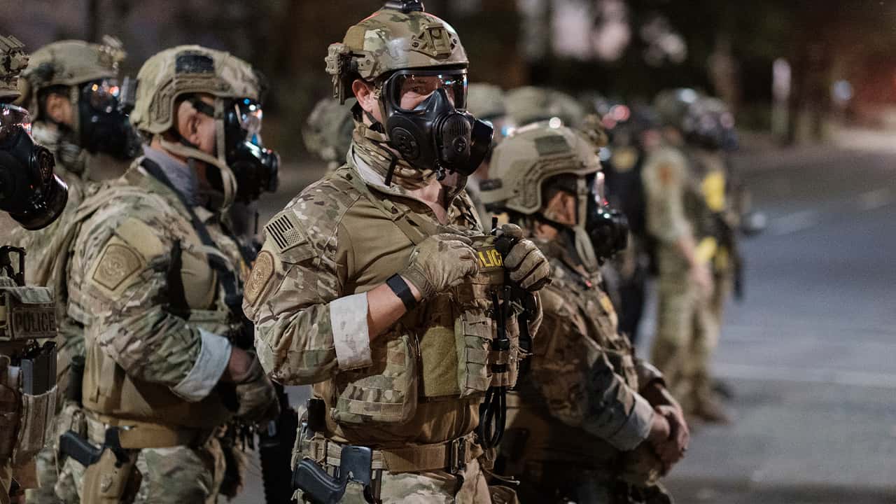 Photo of agents from different components of the Department of Homeland Security