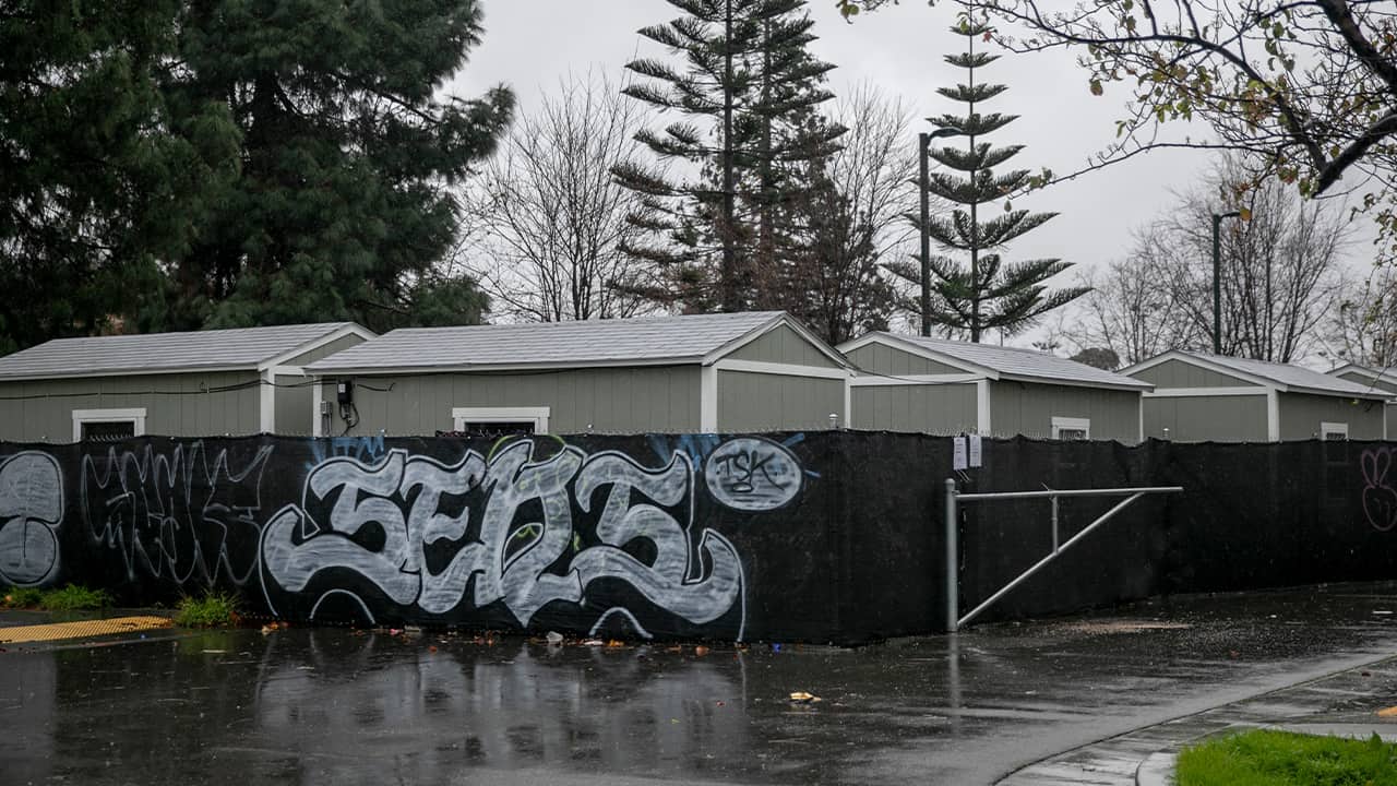 Photo of a cabin community in Oakland 