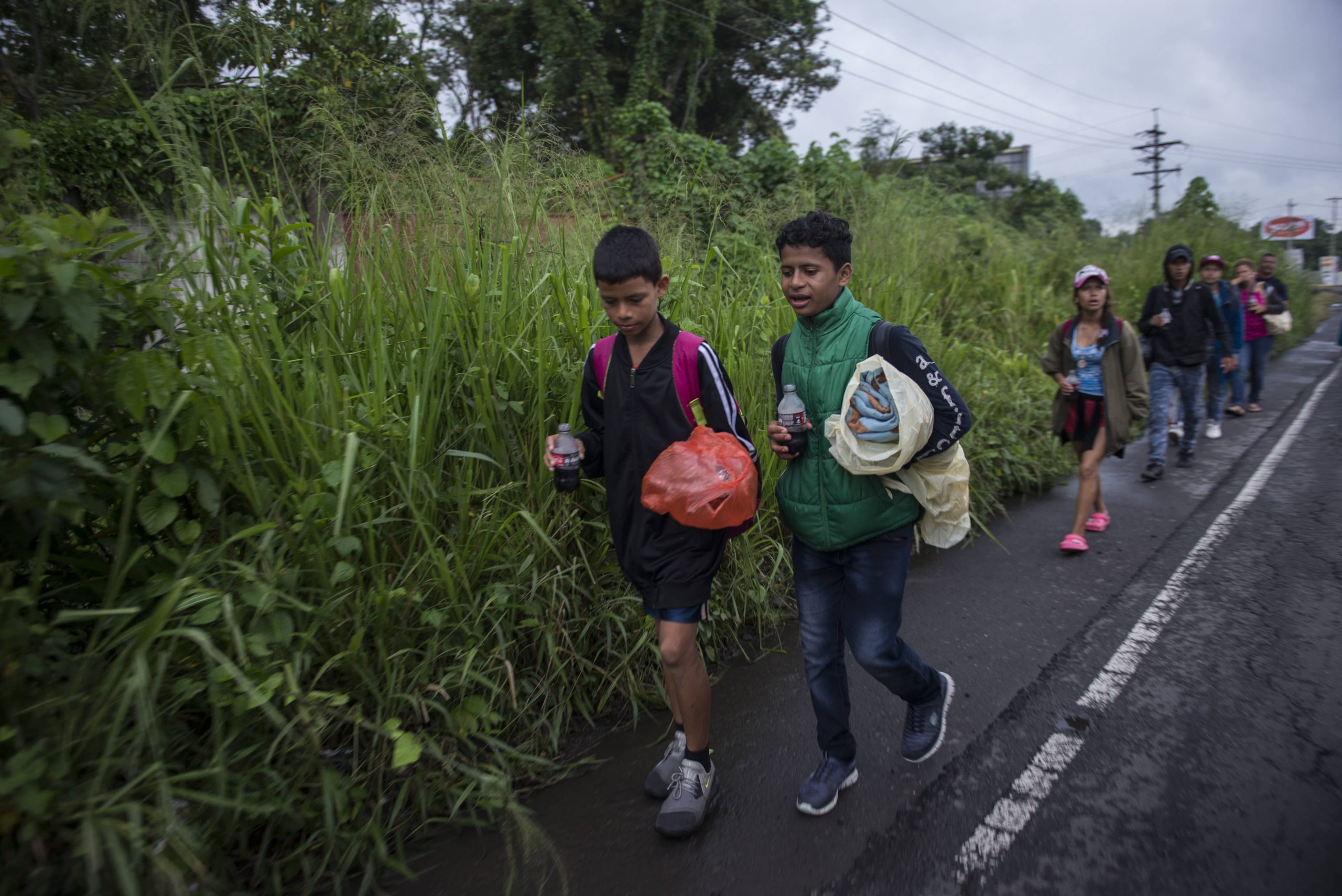 Photo of Honduran migrant children