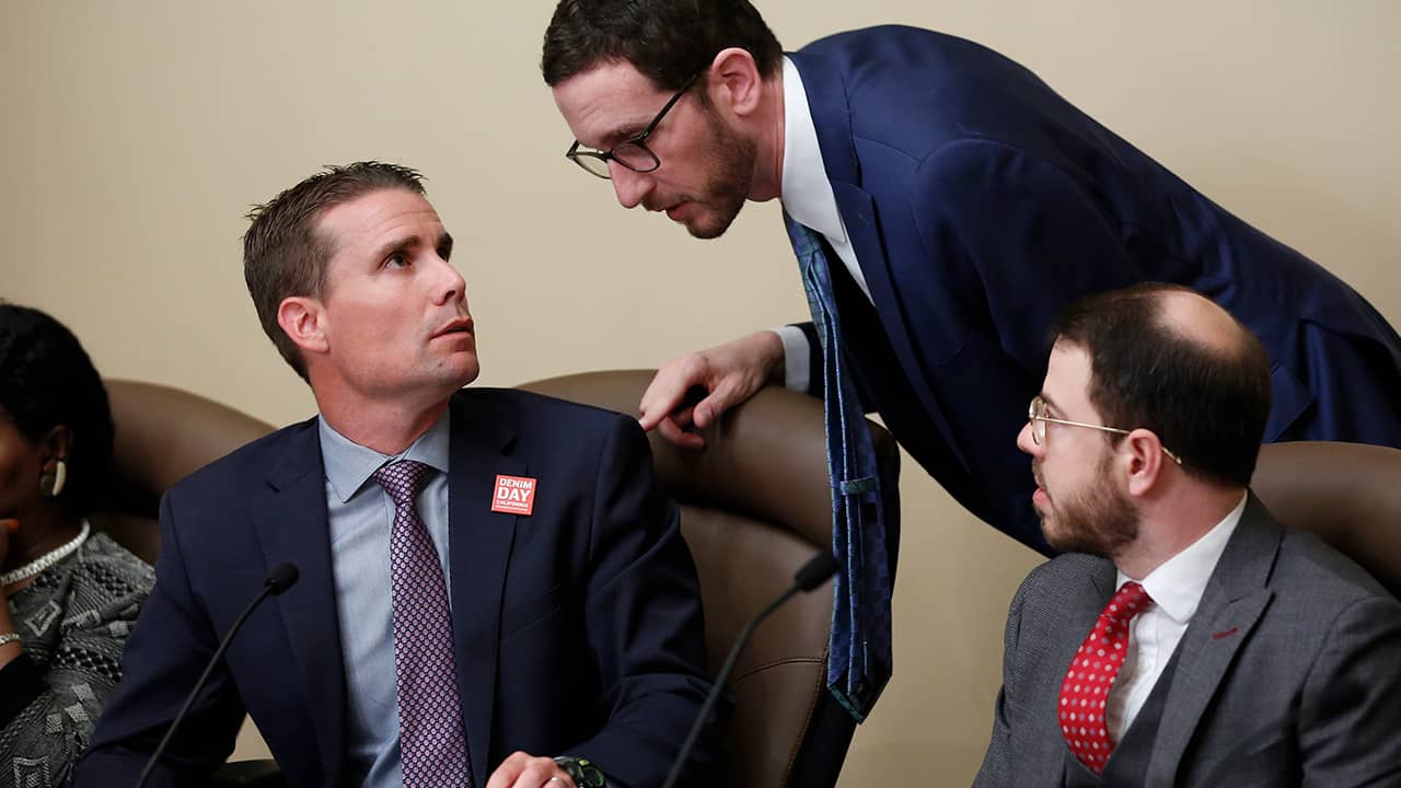 Photo of State Sen. Mike McGuire, D-Healdsburg, State Sen. Scott Wiener, D-San Francisco