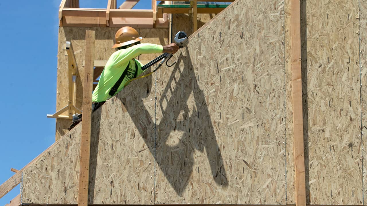 Photo of a home under construction