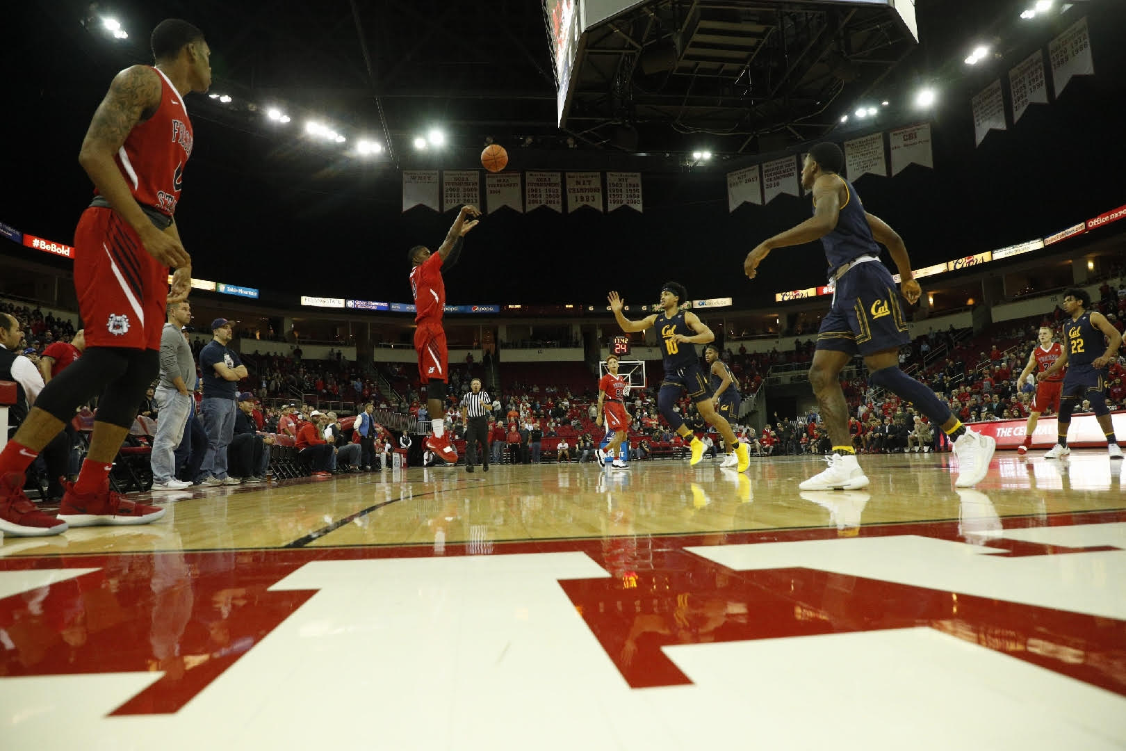 Photo of Fresno State senior guard Braxton Huggins