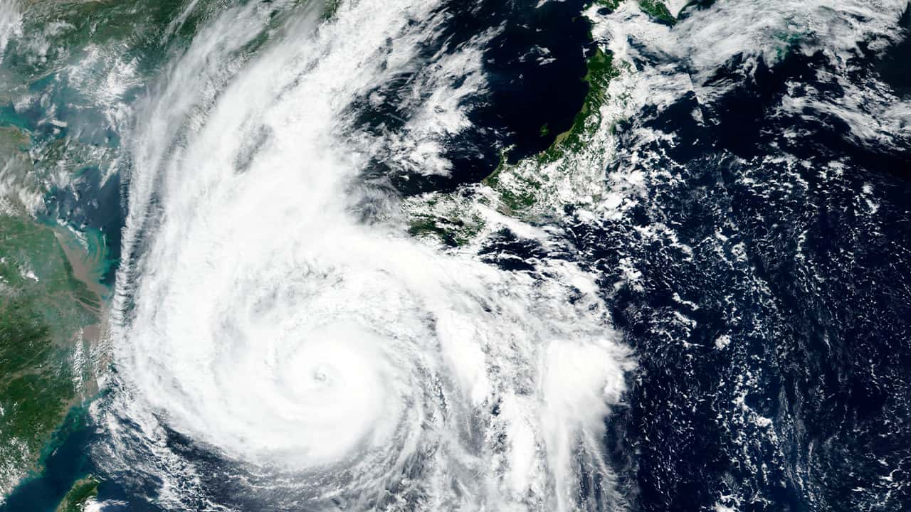 Photo of a weather map