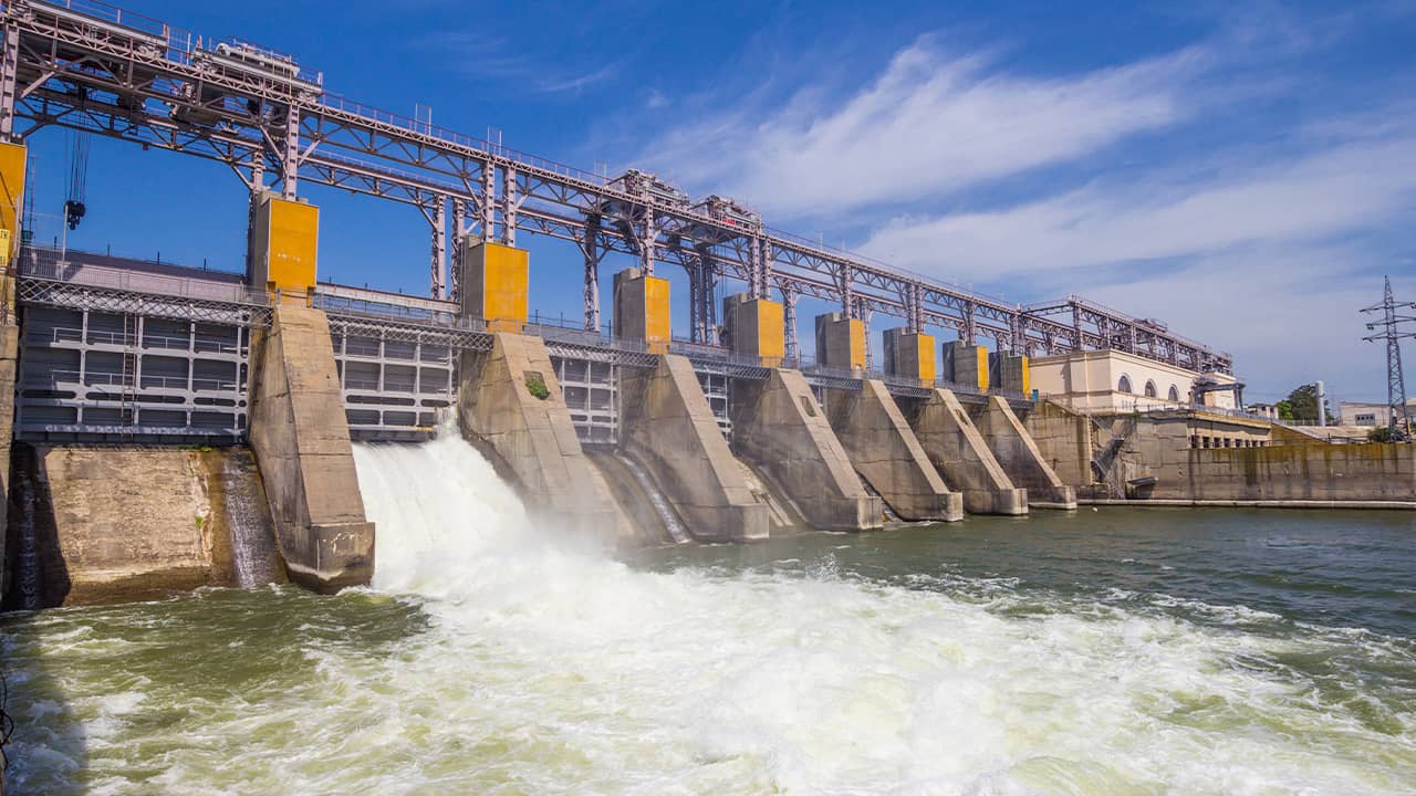 Photo of hydro power plant in Moldova