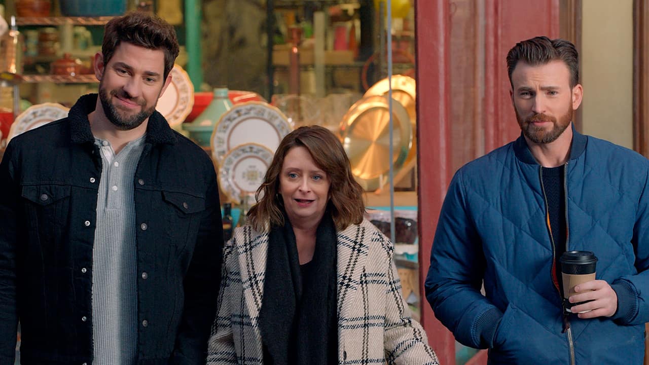 Photo of John Krasinski, Rachel Dratch and Chris Evans