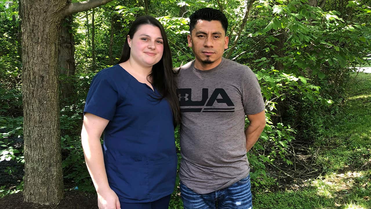 Photo of Alyse Sanchez and her husband Elmer Sanchez