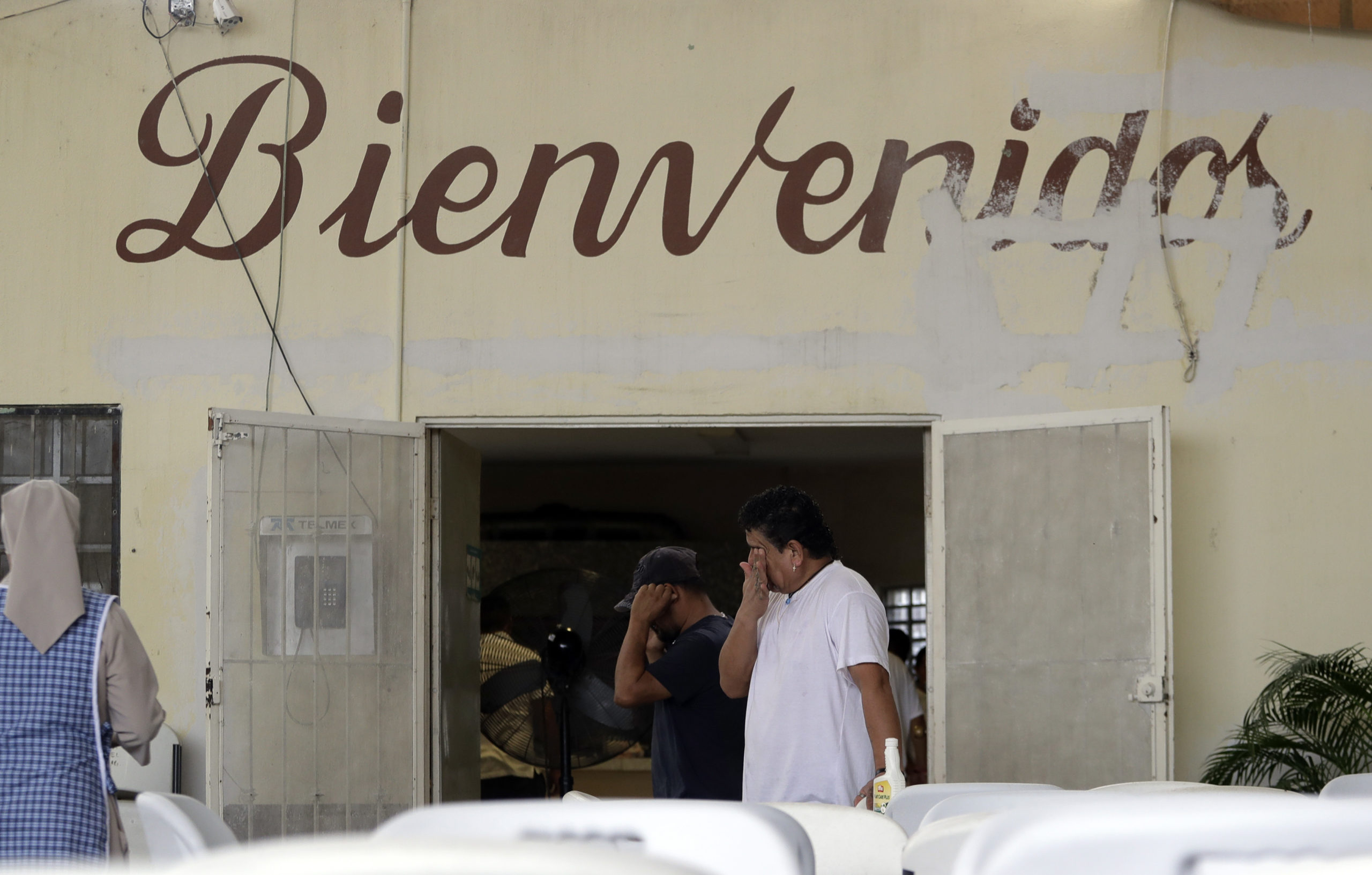 Photo of a man waiting to gain access to the U.S.
