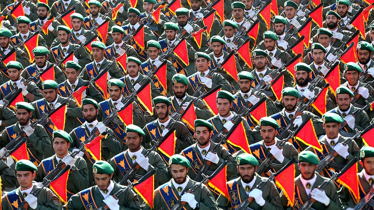 Photo of Iran's Revolutionary Guard troops