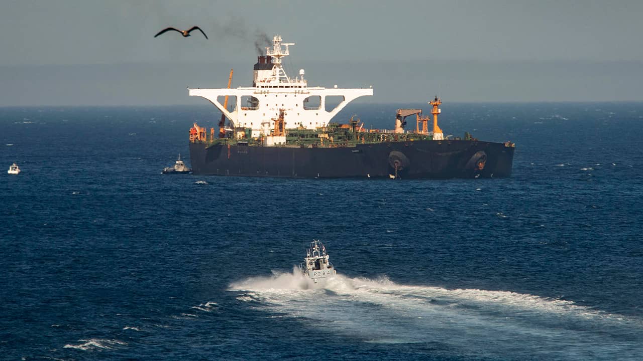 Photo of an Iran oil tanker