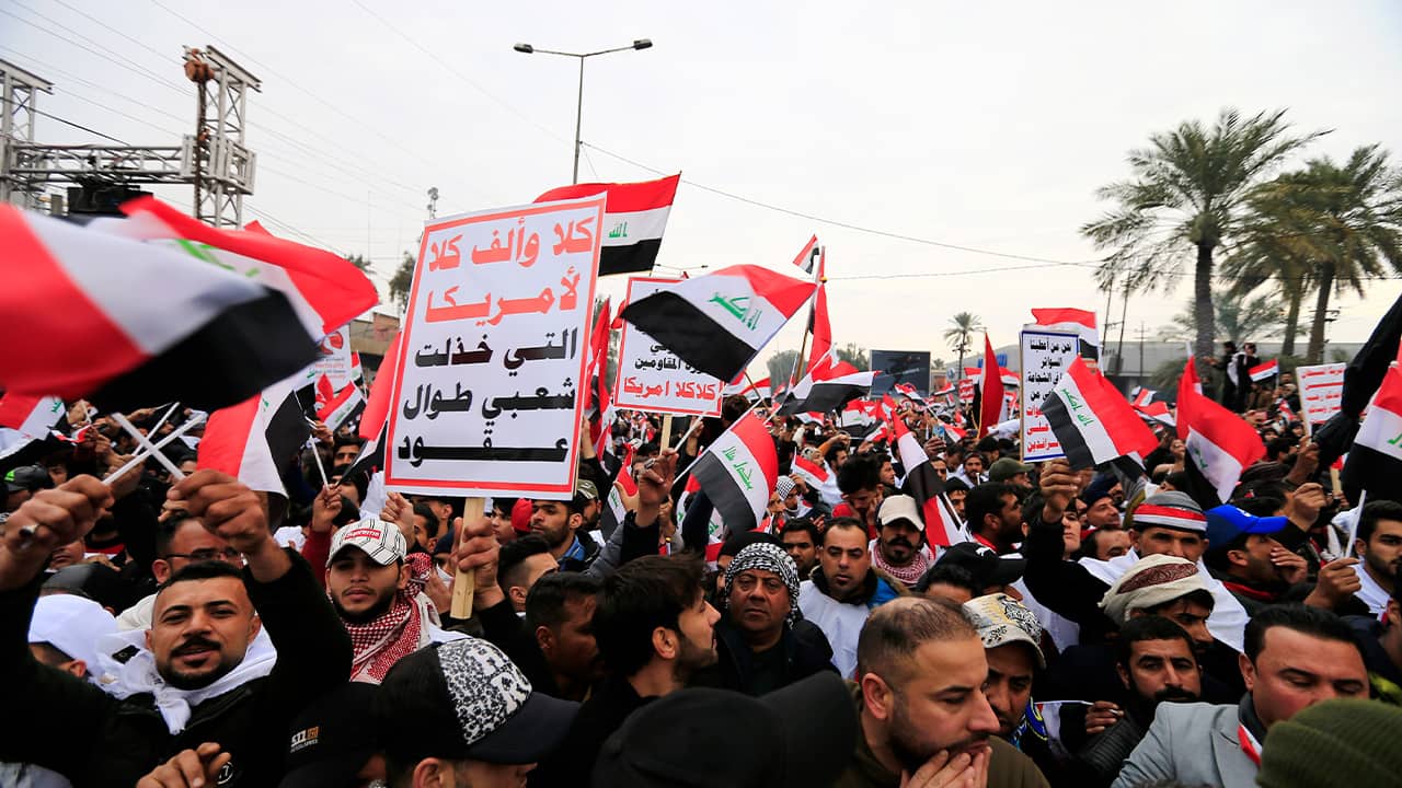 Photo of Iraqi protesters
