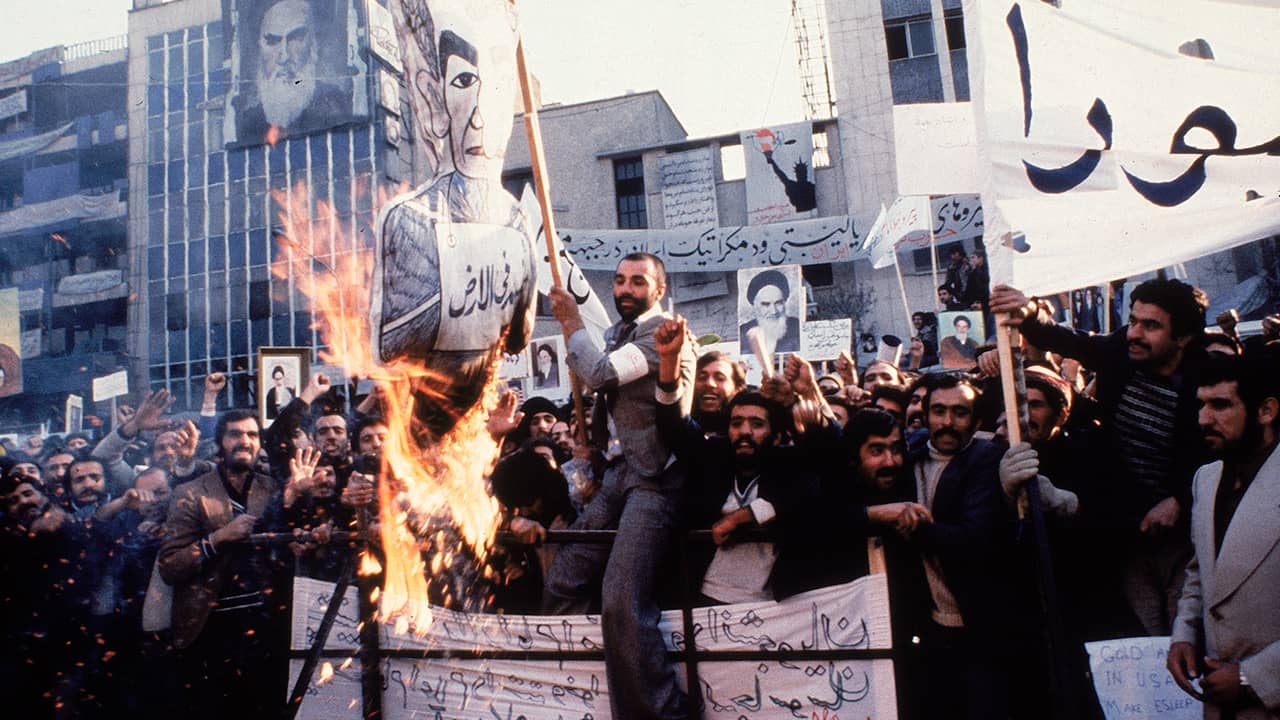 Photo of protesters in Tehran, Iran