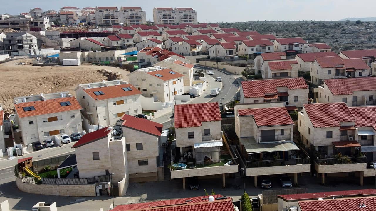 Photo of the West Bank settlement of Ari'el 