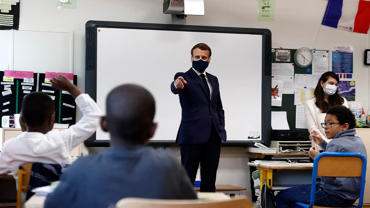 Photo of French President Emmanuel Macron 