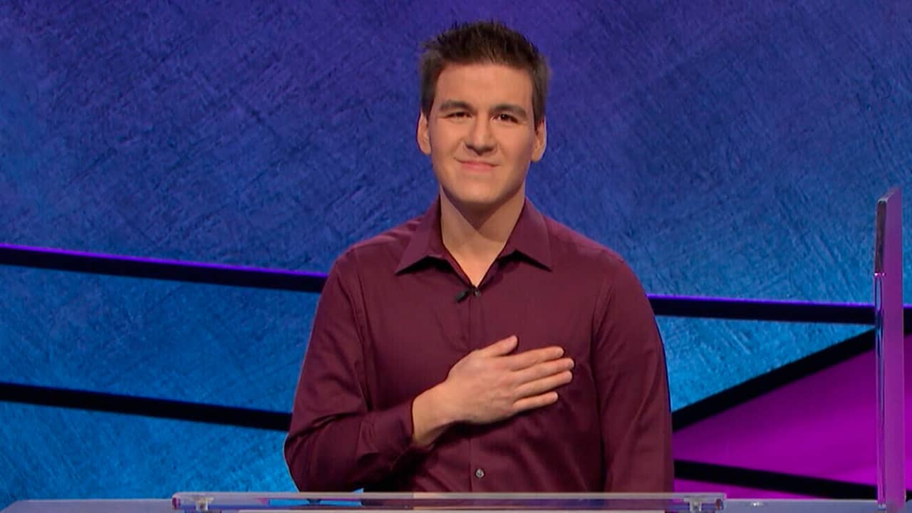 Photo of James Holzhauer on Jeopardy