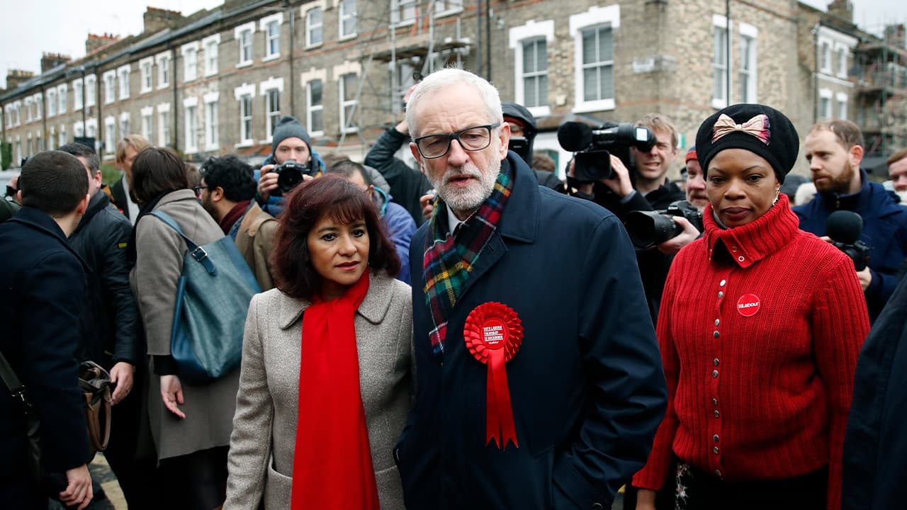 Photo of British opposition Labour Party leader Jeremy Corbyn 