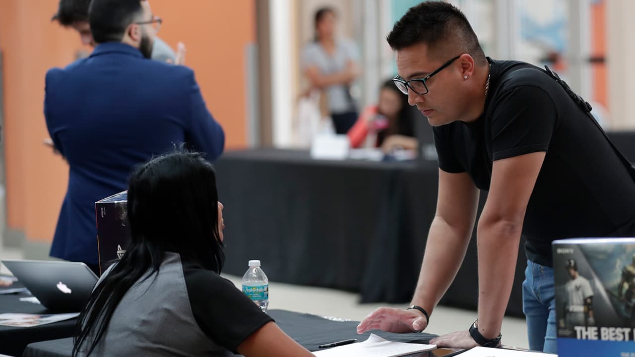 Photo of a job fair in Miami 