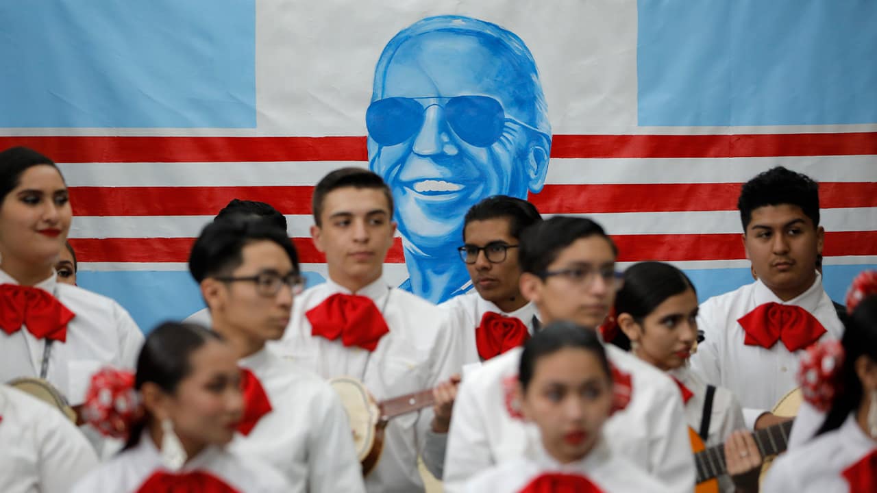 Photo of a Mariachi band waiting to perform
