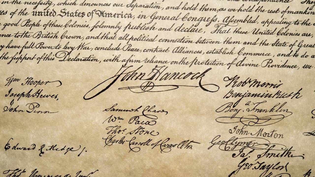 Signers of Declaration of Independence