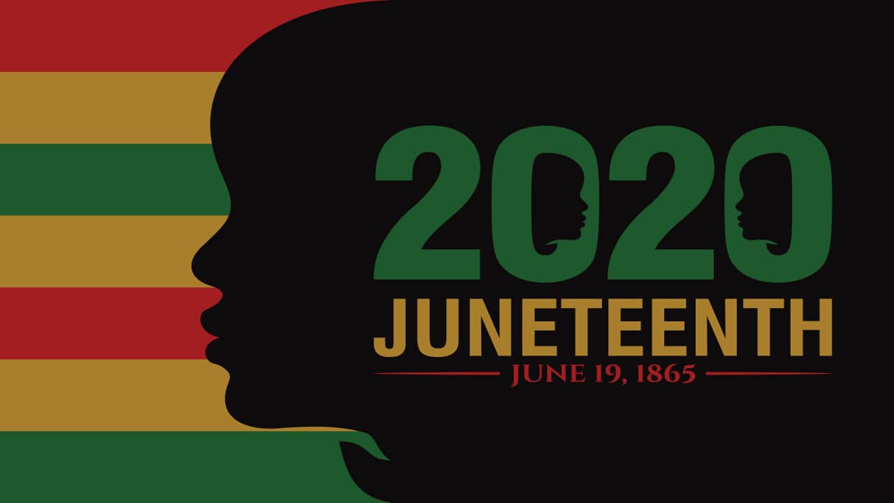 Image of the 2020 Juneteenth logo
