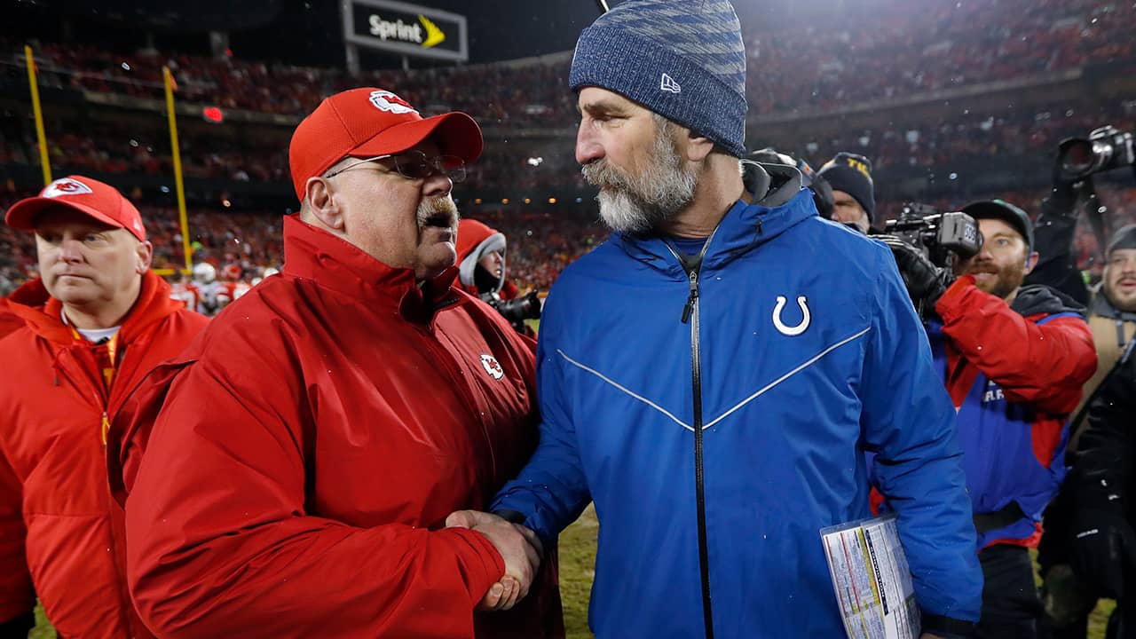 Photo of Andy Reid and Frank Reich