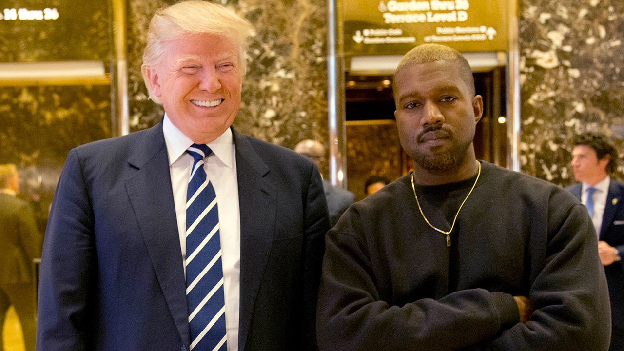 Photo of Kanye West and President Donald Trump