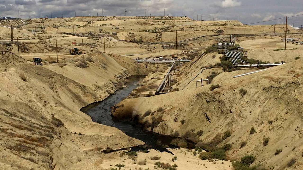 Photo of Kern County oil spill