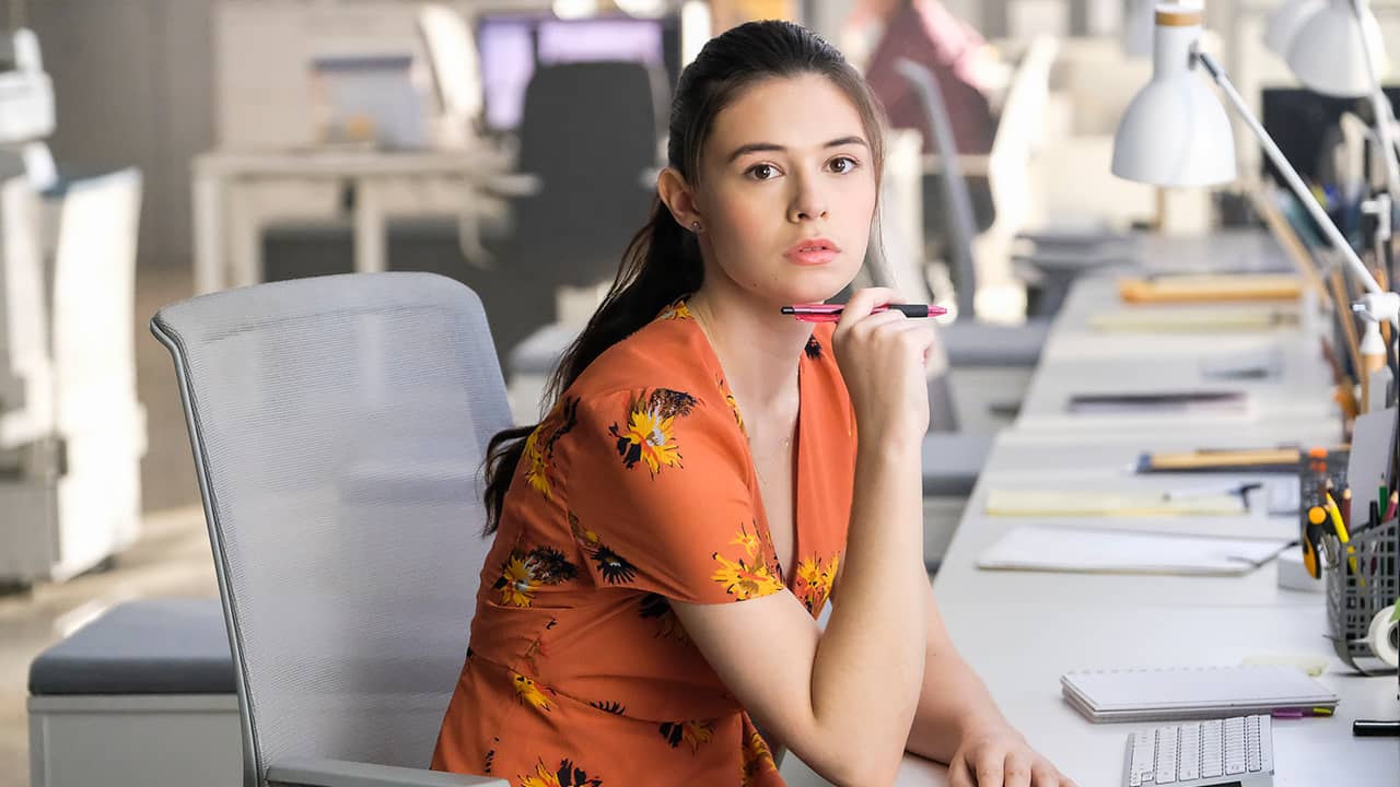 Photo of a Nicole Maines in a scene from "Supergirl."