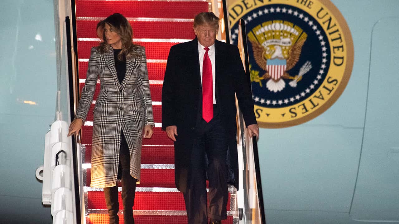 Photo of President Donald Trump and First Lady Melania Trump 