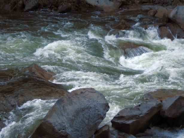 Photo of the Merced River at high water