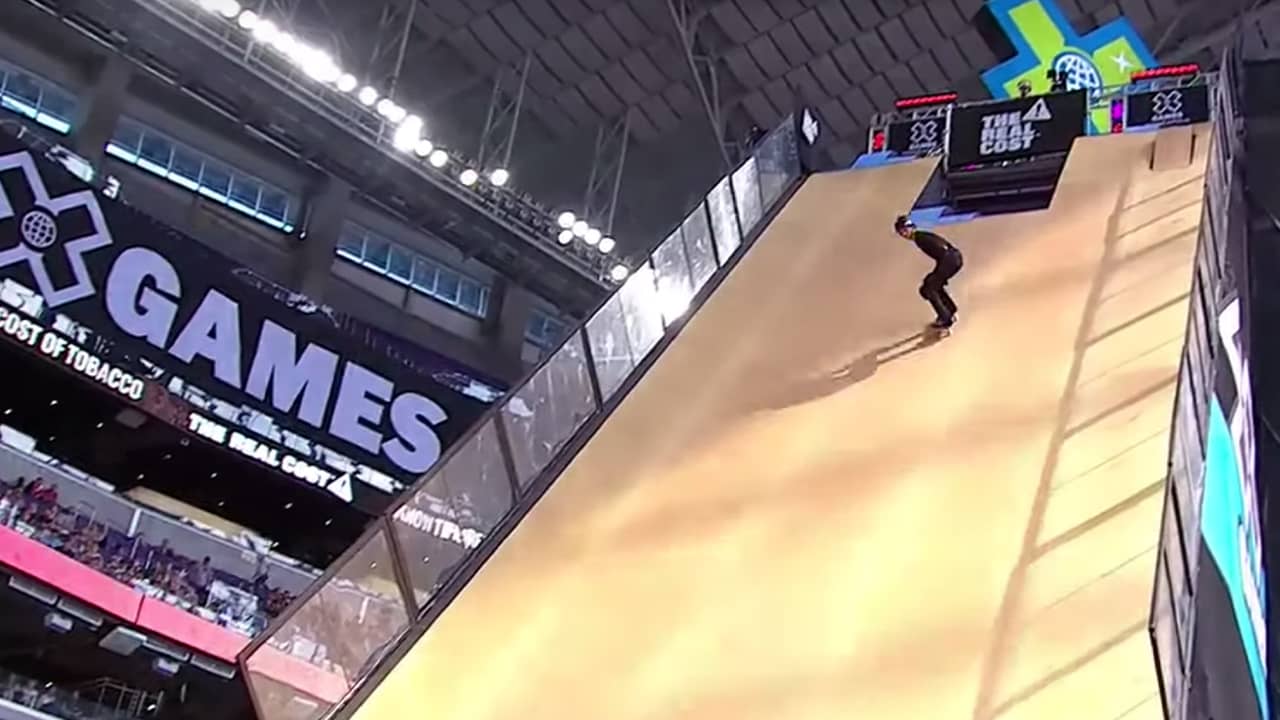 Screen grab of Mitchie Brusco at X Game Minneapolis 2019