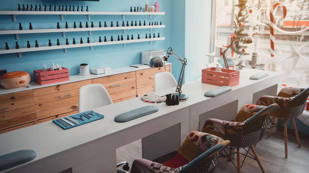 Photo of an empty nail salon